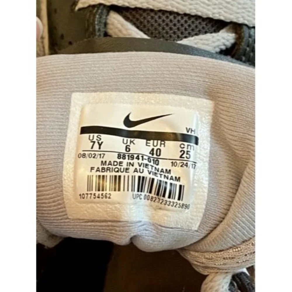 Nike Boys Hustle D 8 881941-010‎ Black Gray Basketball Shoes Sneakers Size 7Y